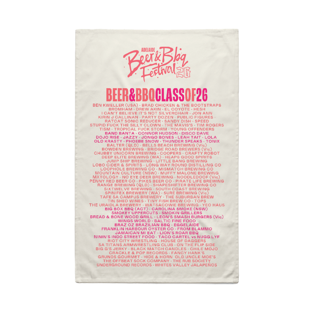 BEER & BBQ FEST 2026 TEA TOWEL