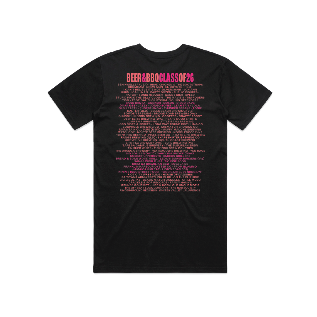 BEER & BBQ FEST 2026 LINEUP TEE